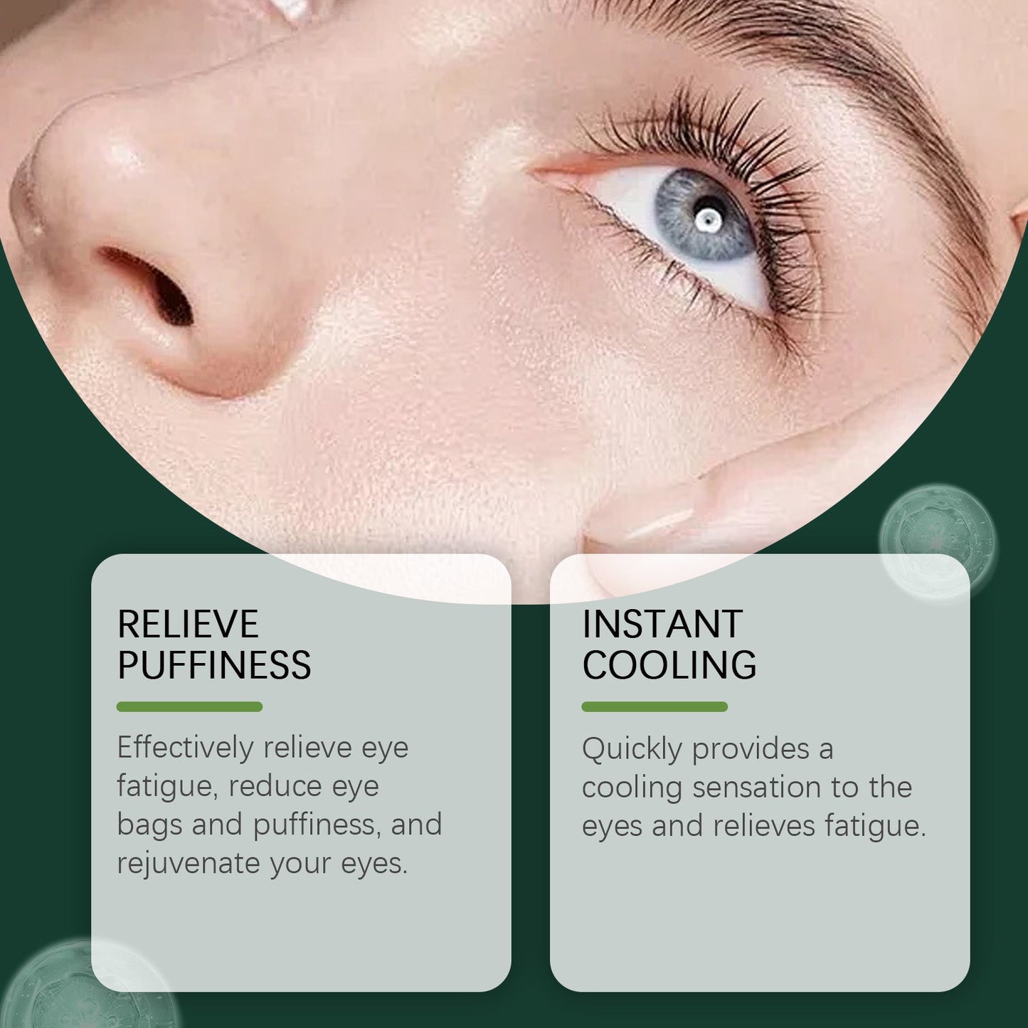 Mint Essence Eye Roller, Fade Fine Lines Crow's Feet Moisturizing Elastic Eye Anti-Wrinkle - Korvel