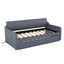 Twin Size Upholstery Daybed with Trundle & USB Charging - Gray
