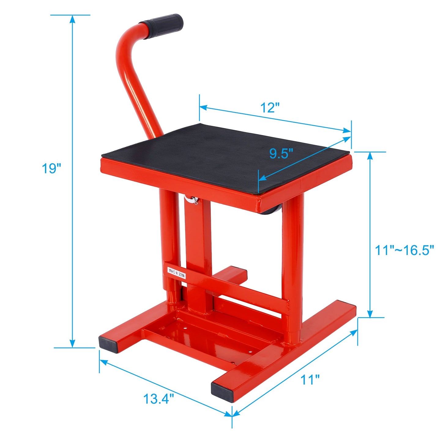 Adjustable Motorcycle Dirt Bike Stand - Heavy Duty Steel Lift