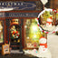 Maisons de poupées en bois DIY Joyeux Noël Wonderland avec lumière LED