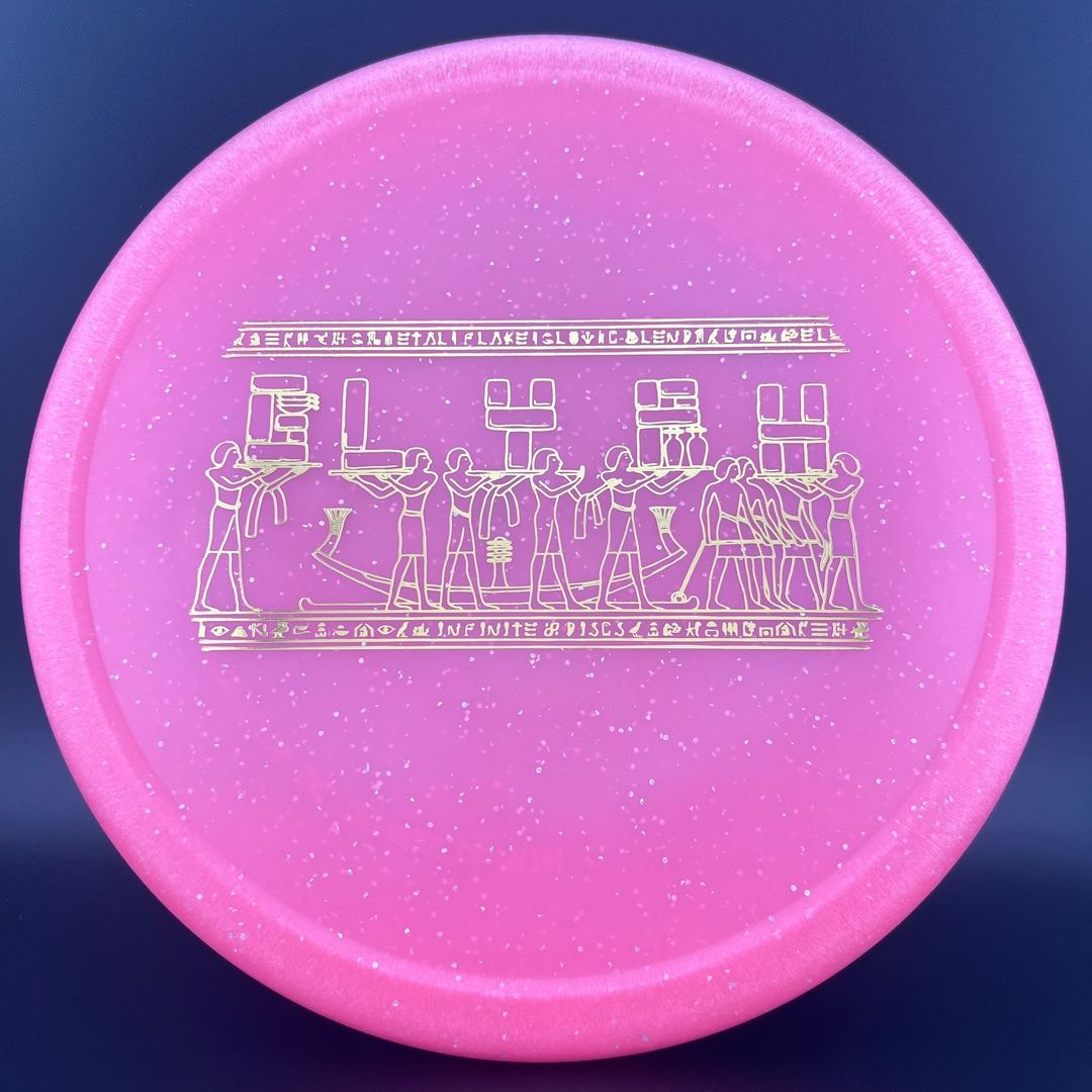 Metal Flake Glow C-Blend Glyph Disc Golf Putter