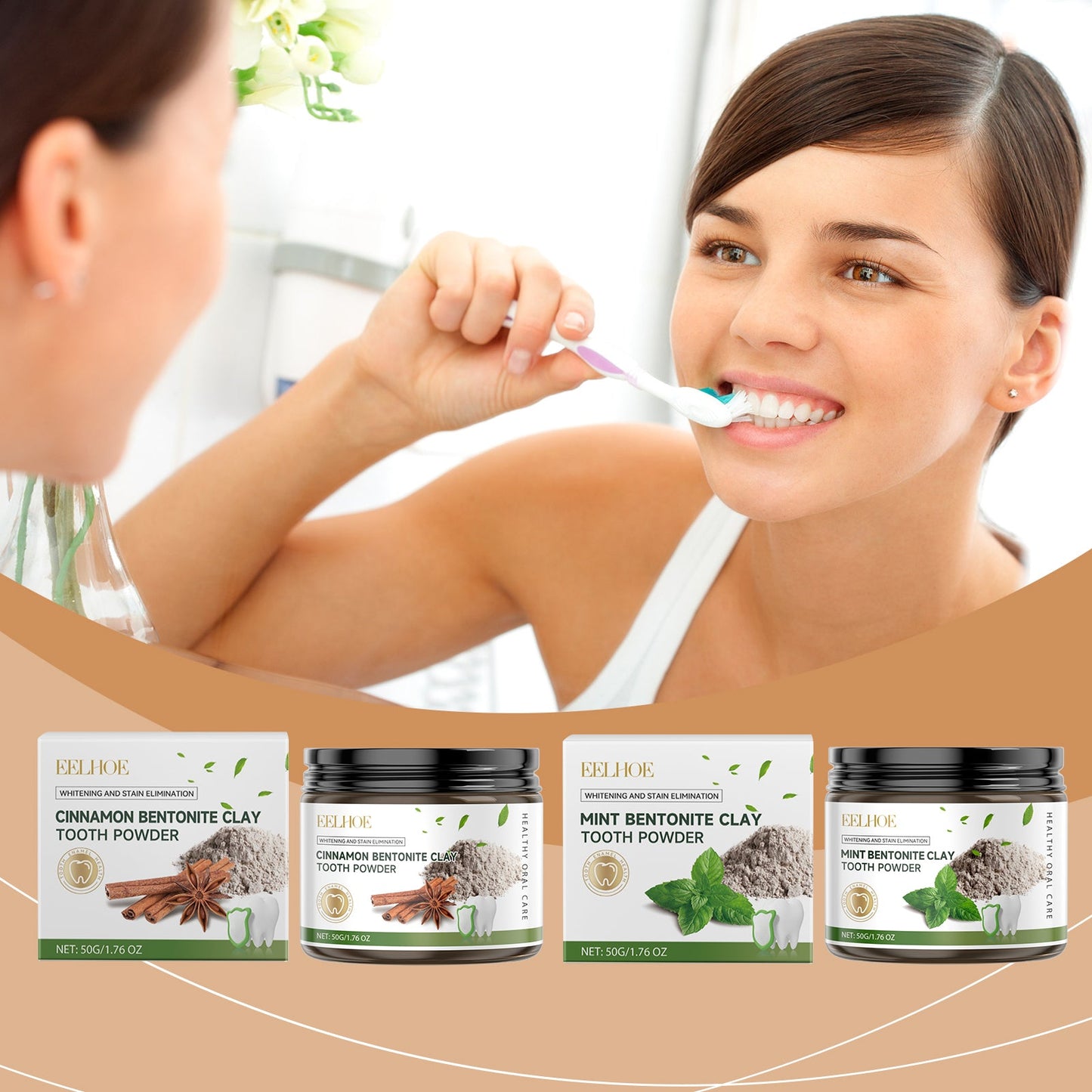 Volcanic Ash Dental Cleaning Powder Clean Bad Breath Confident Smile Teeth Cleaning Care Beauty Dental Powder - Korvel