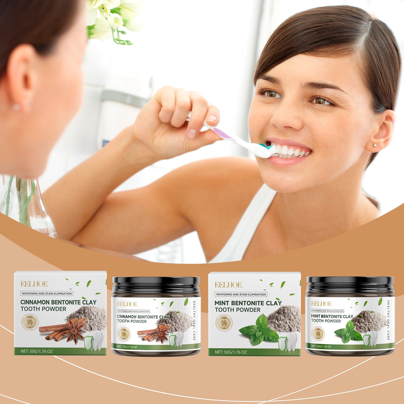 Volcanic Ash Dental Cleaning Powder Clean Bad Breath Confident Smile Teeth Cleaning Care Beauty Dental Powder - Korvel