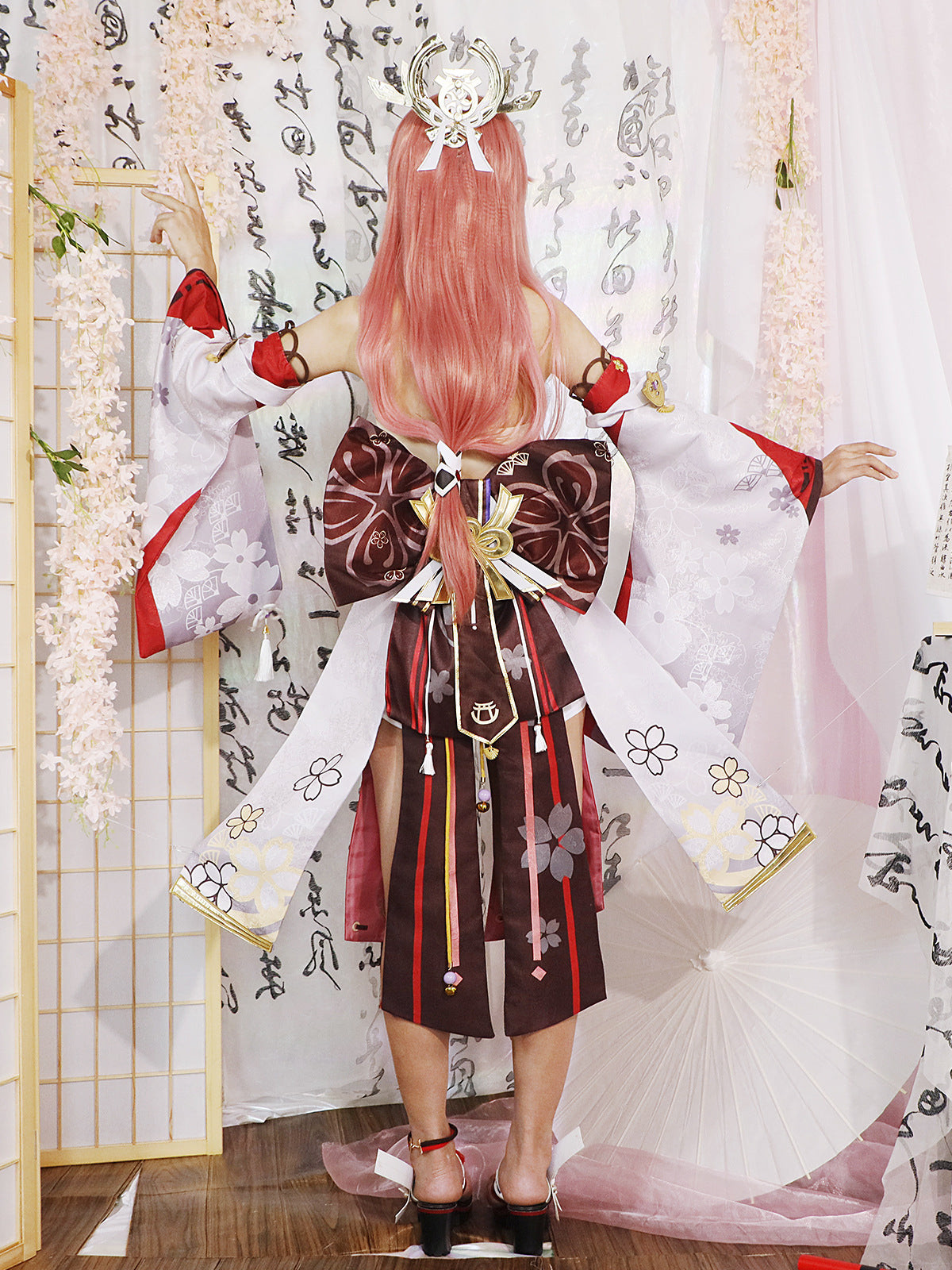 Genshin Impact Eight Gods Cosplay Costume Shoes