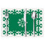 Christmas snowflake print placemat Christmas party decoration table mat living room dining table insulation mat - Korvel