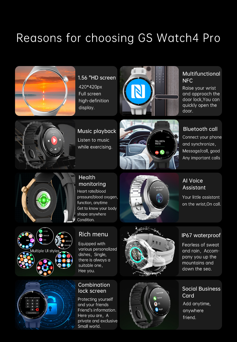 GS Watch4 Pro Smart Bracelet - Korvel