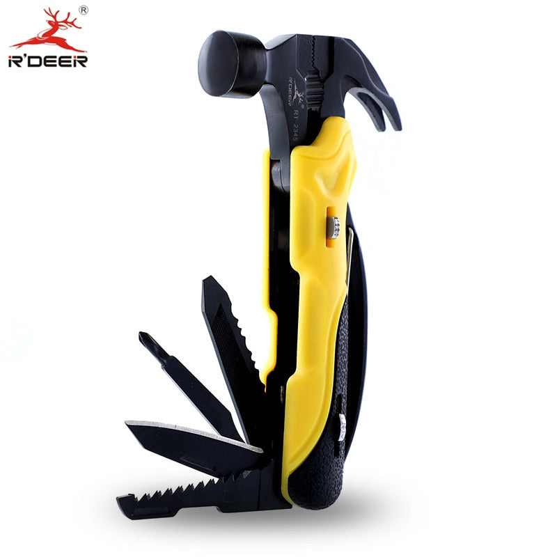 Multi Tool Outdoor Survival Knife 7 in 1 Pocket Multi Function Tools Set Mini Foldaway Plers Knife Screwdriver - Korvel
