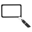 Full-Page 5X Magnifying Glass for Reading, Folding Lighted Magnifier with 48 LED Lights, Rectangular Handhold Magnifier - Korvel