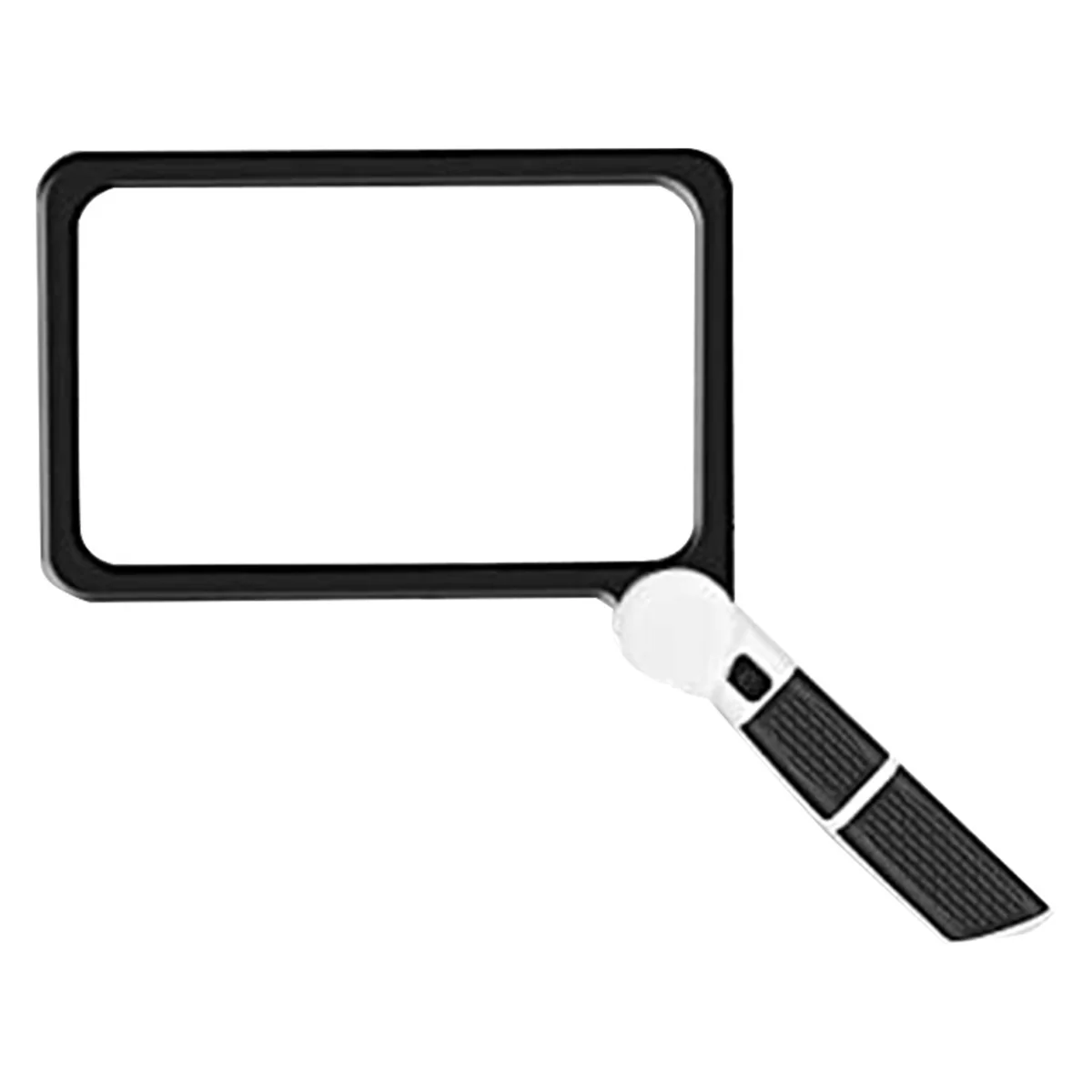 Full-Page 5X Magnifying Glass for Reading, Folding Lighted Magnifier with 48 LED Lights, Rectangular Handhold Magnifier - Korvel