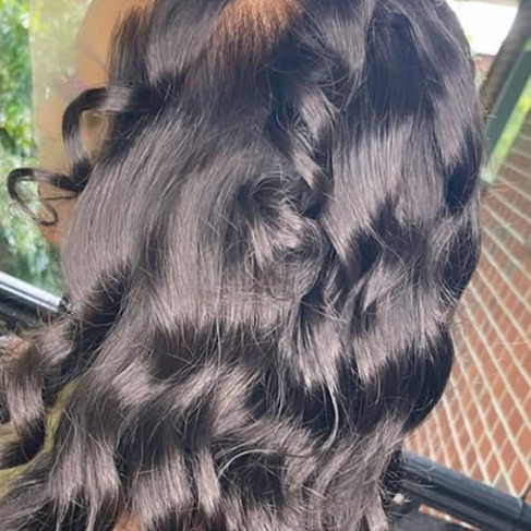 Peluca Larga Rizada Ondulada Elegante para Mujeres