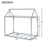Metal House Shape Platform Bed - Twin Size