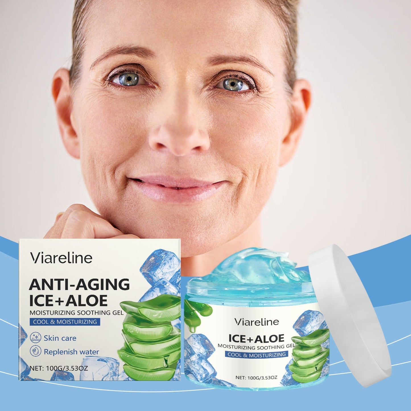 Aloe Vera Moisturizing Gel - Refreshing Face Essence