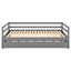 Twin or Double Twin Daybed with Trundle Gray - Korvel