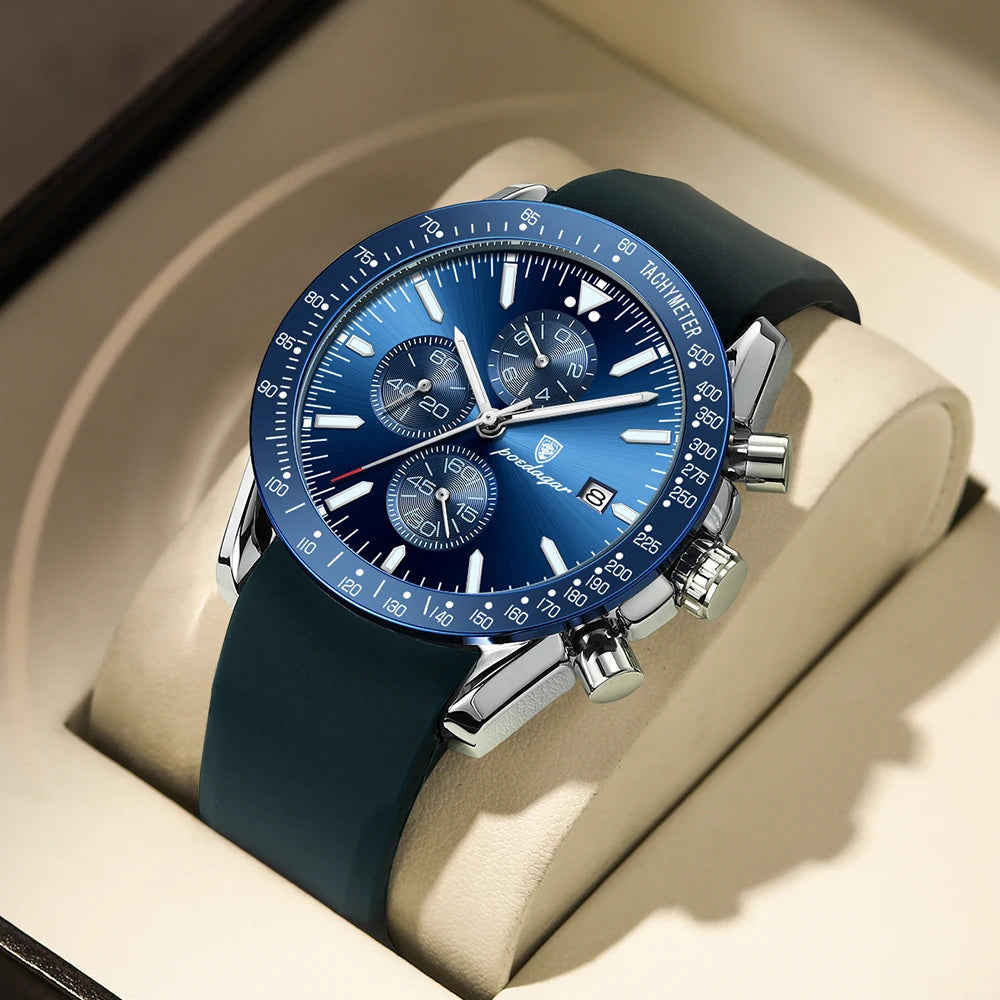Multi-Functional Waterproof Night Light Men's Quartz Watch