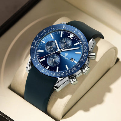 Multi-Functional Waterproof Night Light Men's Quartz Watch