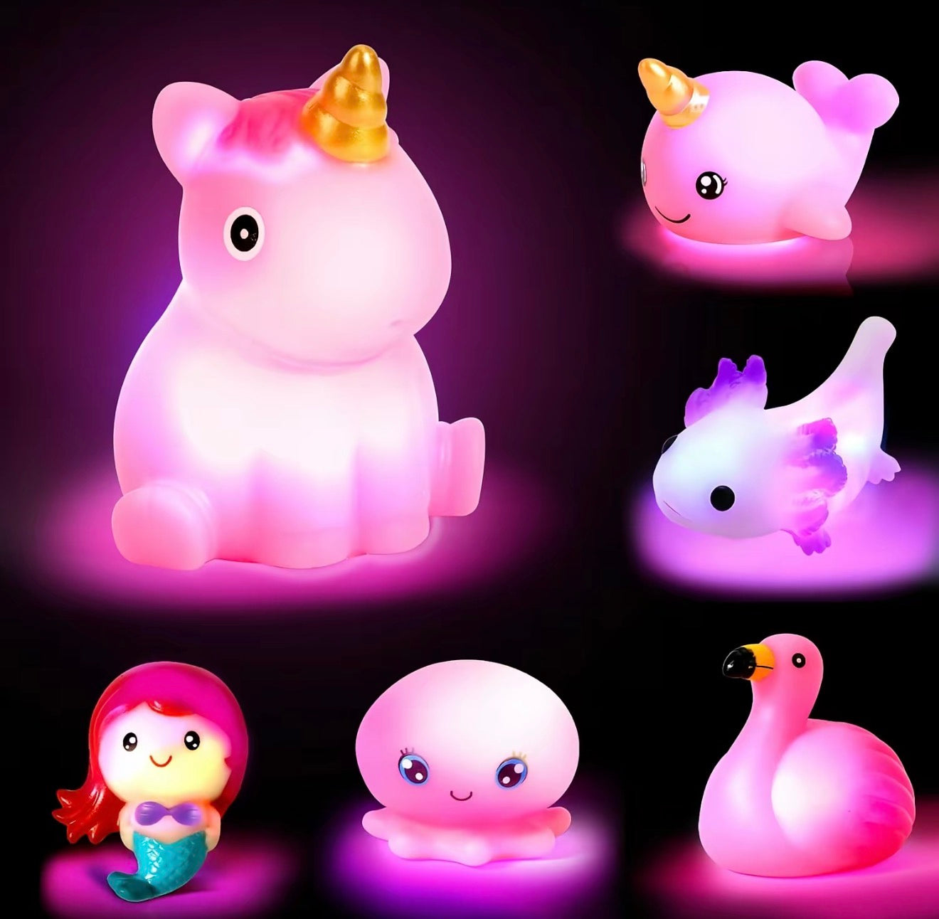 Juguete de baño LED GlowSplash - Diversión interactiva para niños