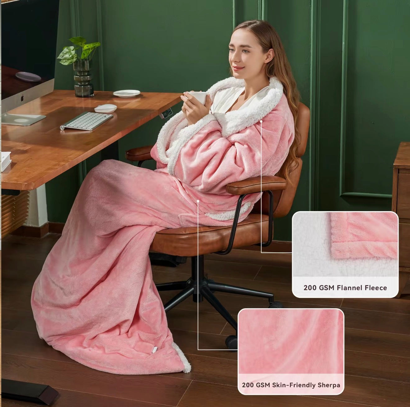 CozyNest Heated Wearable Blanket - Korvel