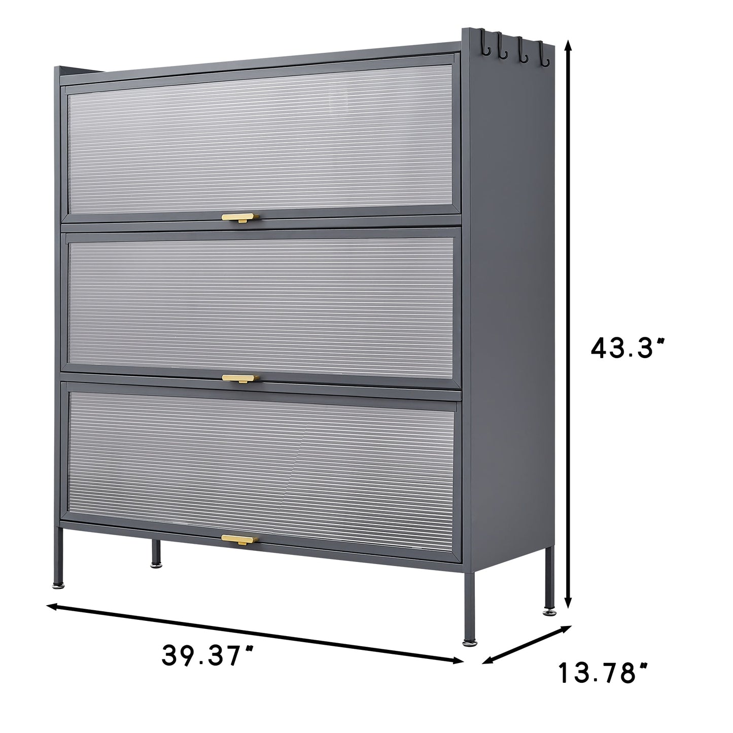 3 Tier Pantry Storage Cabinet Baker Racks for Kitchen with Storage Kitchen Pantry Storage Cabinet Microwave Rack Storage Rack - Korvel