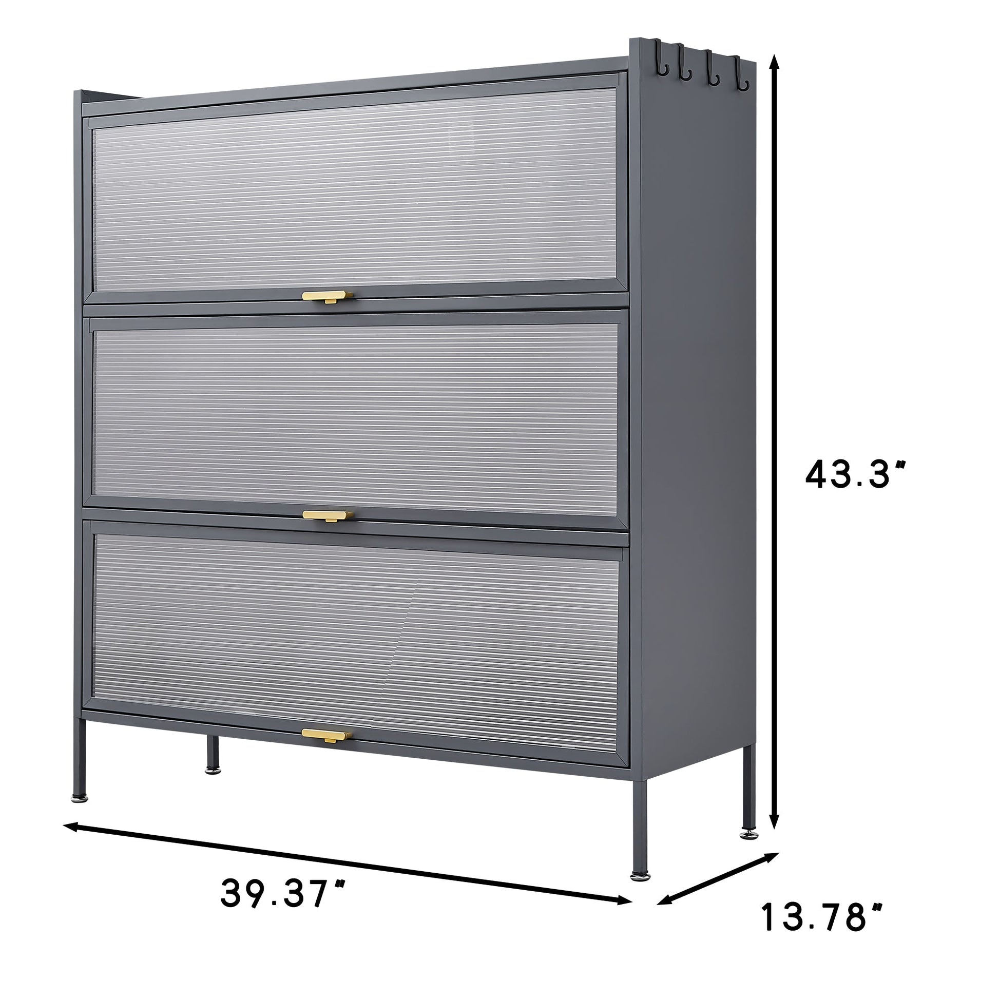 3 Tier Pantry Storage Cabinet Baker Racks for Kitchen with Storage Kitchen Pantry Storage Cabinet Microwave Rack Storage Rack - Korvel