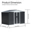 GO 47.2" Large Wooden Dog House Outdoor, Outdoor & Indoor Dog Crate, Cabin Style, With Porch, 2 Doors - Korvel