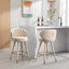 Conjunto de 2 taburetes de bar a altura de mostrador COOLMORE - Beige