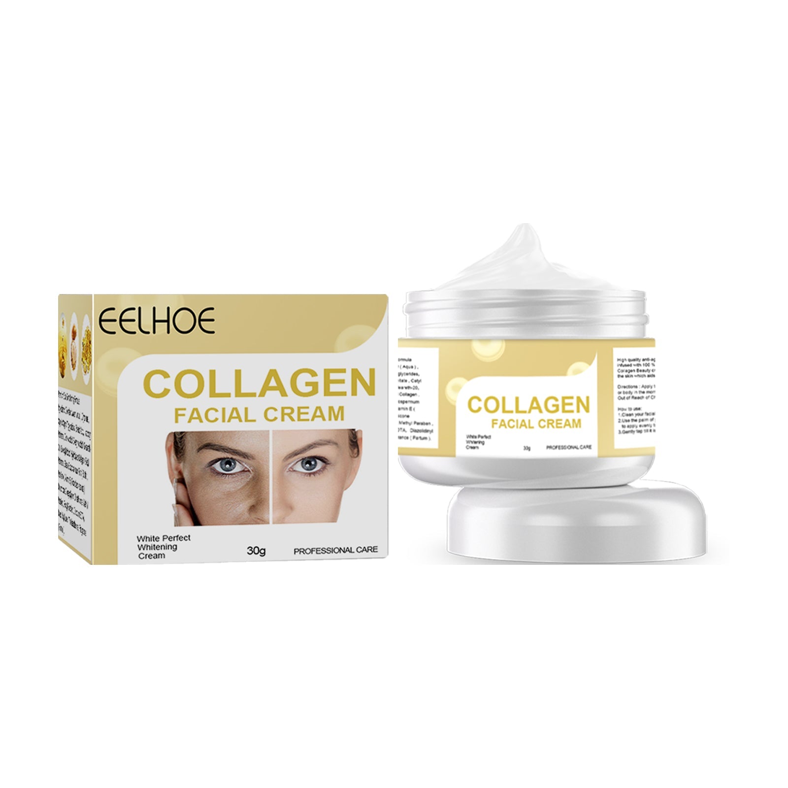 Collagen Cream, Brightening Moisturizing Facial Skin And Smoothing Fine Lines Cream - Korvel