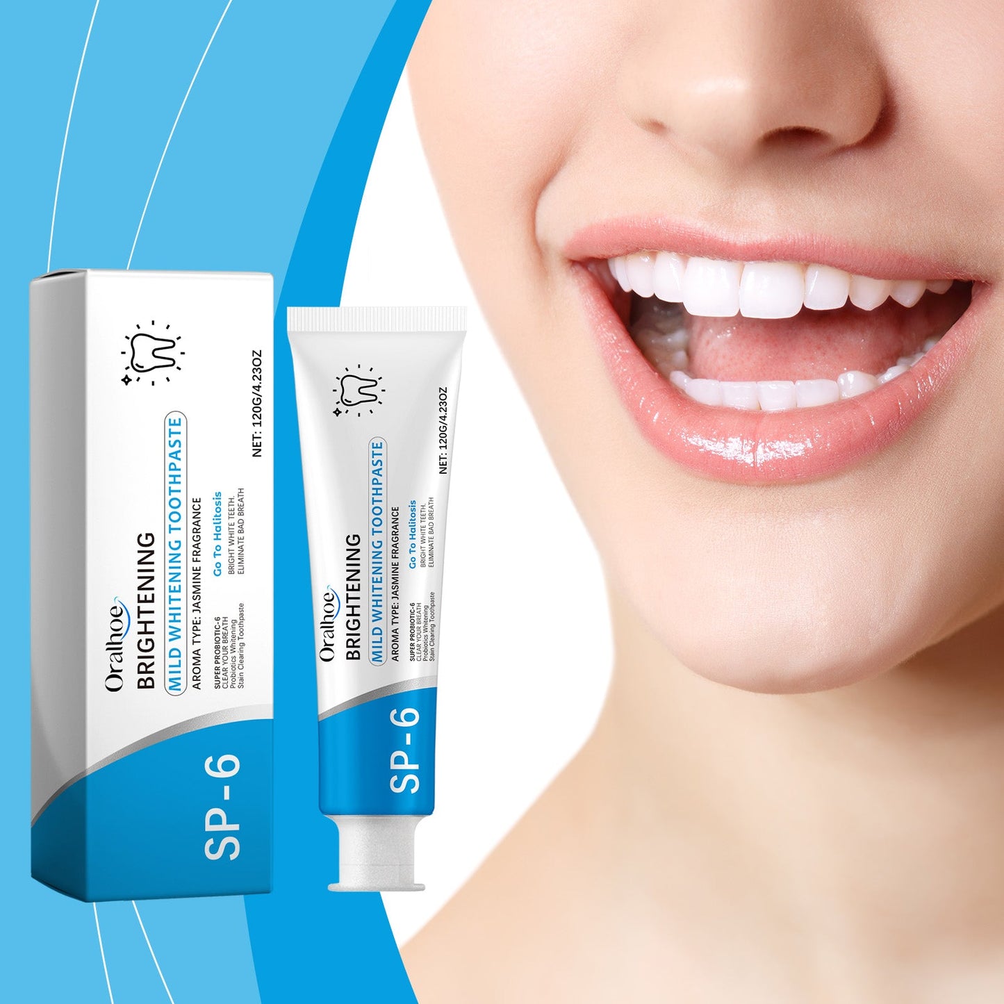 Cleaning Toothpaste, Gentle Cleaning Care For Teeth Care Odor Fresh Remove Stains Mint Toothpaste - Korvel