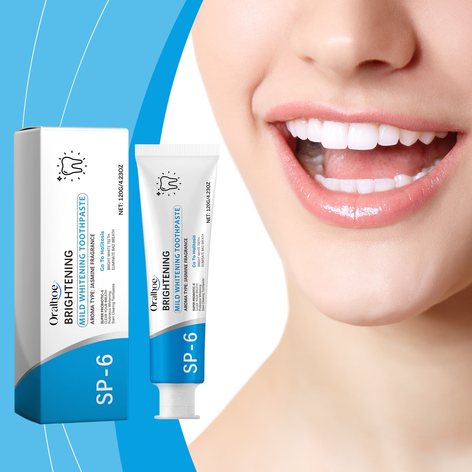 Cleaning Toothpaste, Gentle Cleaning Care For Teeth Care Odor Fresh Remove Stains Mint Toothpaste - Korvel