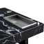 A modern and practical coffee table made of MDF material with black patterns - Korvel
