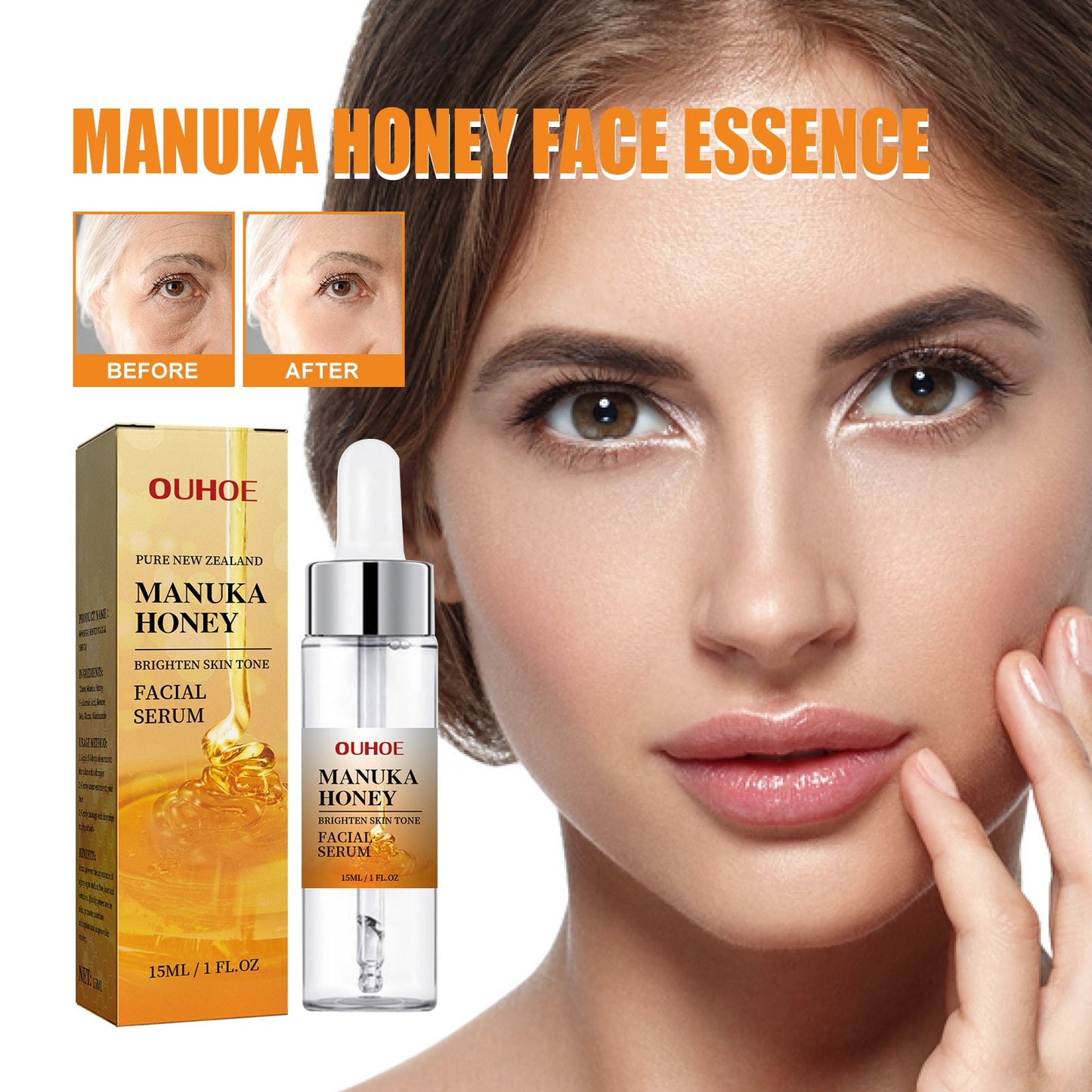 Esencia Facial Iluminadora de Miel - Suero Firmante e Hidratante