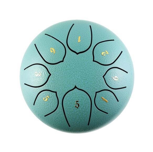 Tongue Drum 6 Inch Steel Tongue Drum Set 8 Tune Hand Pan Drum Pad Tank Sticks Carrying Bag Percussion Instruments Accessories - Korvel