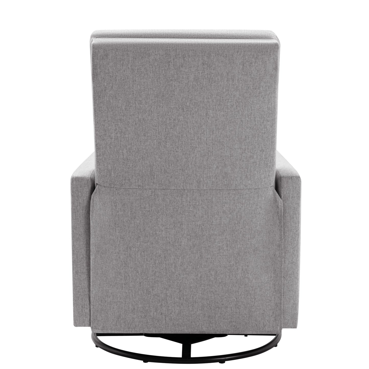 Chaise à bascule rembourrée moderne pour nursery - Gris