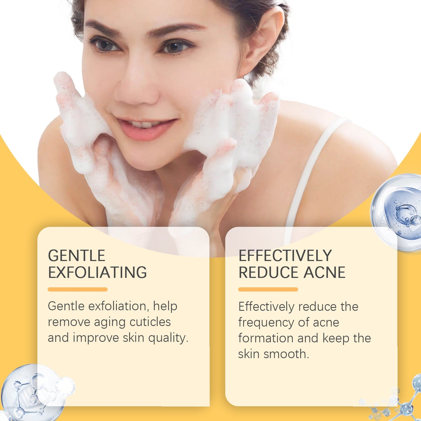 Cleansing Soap, Moisturizing, Gentle, Clean, Soft, Moisturizing, Refreshing, Oil-Control Hand-Made Cleansing Soap - Korvel