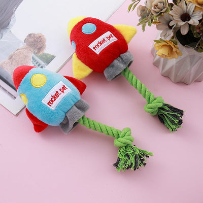 Pet cotton rope toy dog resistant to biting and grinding teeth - Korvel