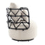Silla de sala de estar tapizada y con botones COOLMORE