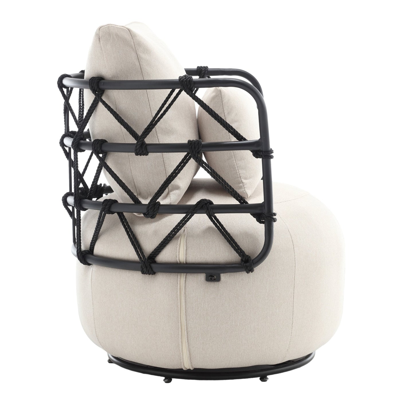 Silla de sala de estar tapizada y con botones COOLMORE