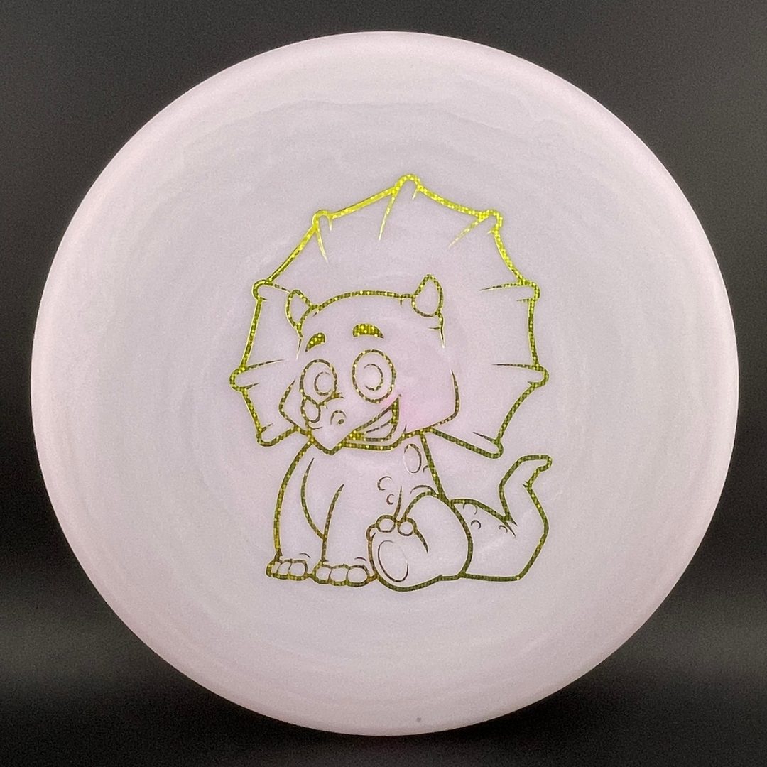 Glow Egg Shell Triceratops - Putter de Disc Golf pour Jeunes