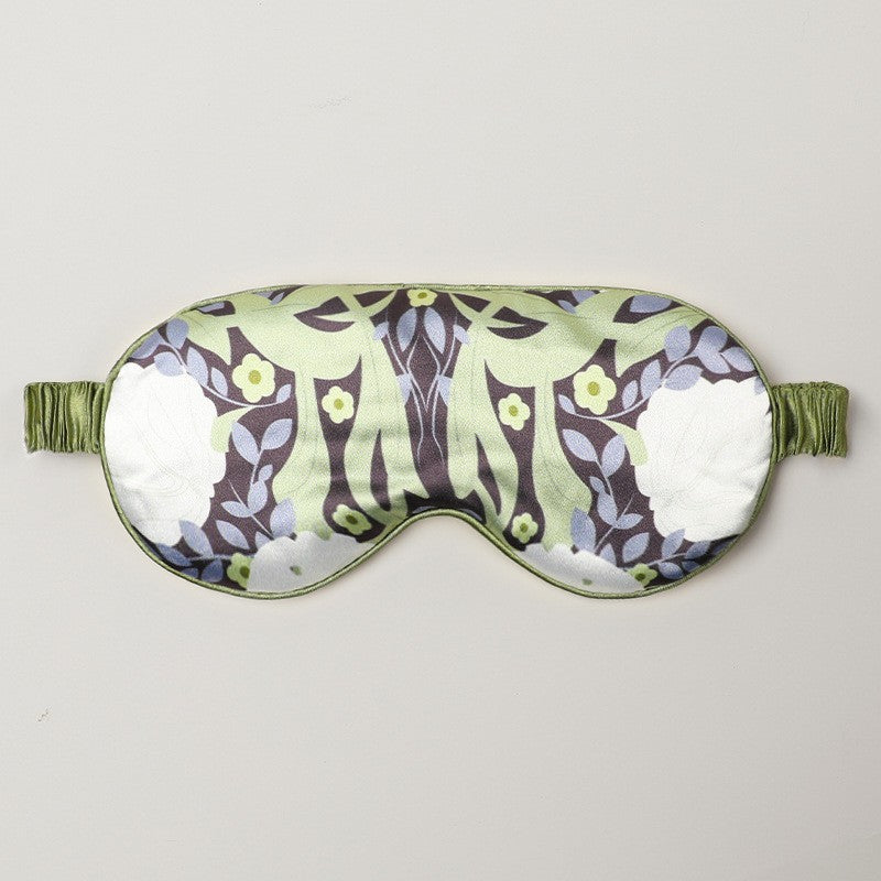 Masque de sommeil en satin soyeux réversible pour un sommeil confortable