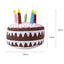 Pet Toy Birthday Cake Celebration Play Doll for Dogs with Sound and Chew Function Small Cake - Korvel