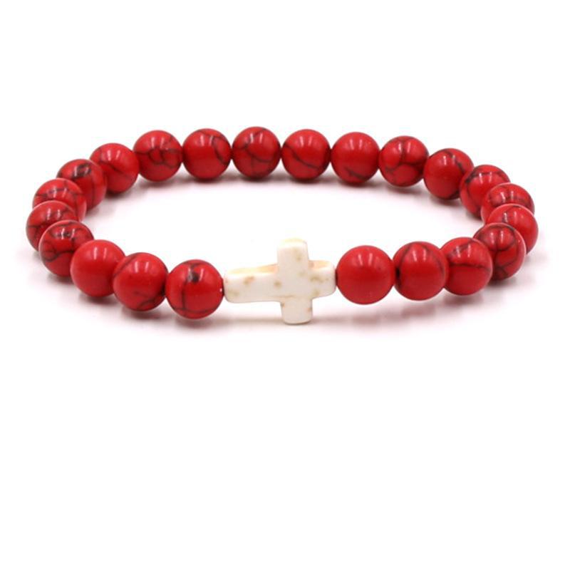 Fashion bead jewelry cross bracelet - Korvel