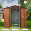 6ft x 6ft Premium Outdoor Metal Storage Shed with Window