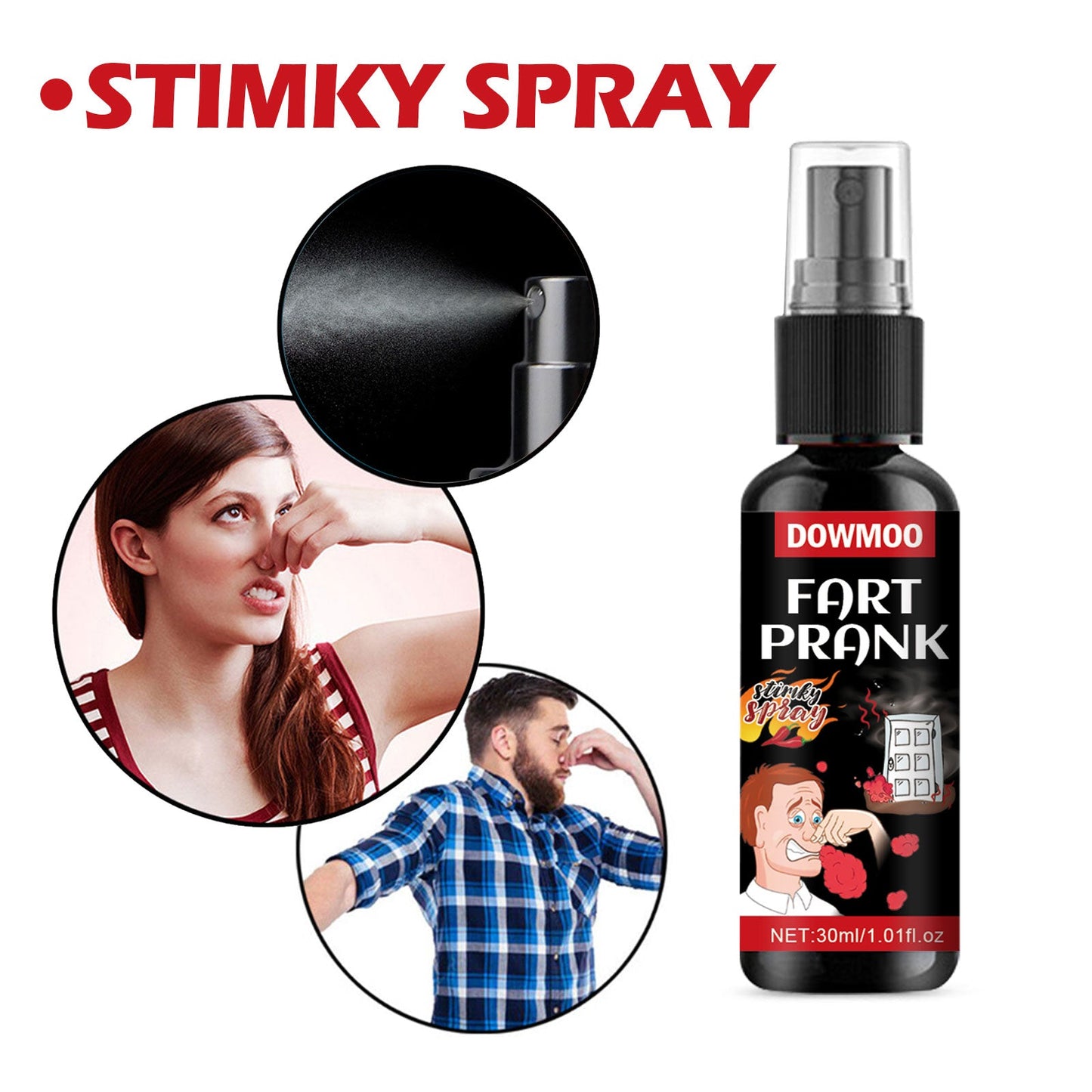Fart Pepper Spray, Liquid Odor Pranks Portable Spray For April Fool's Day Pranks - Korvel