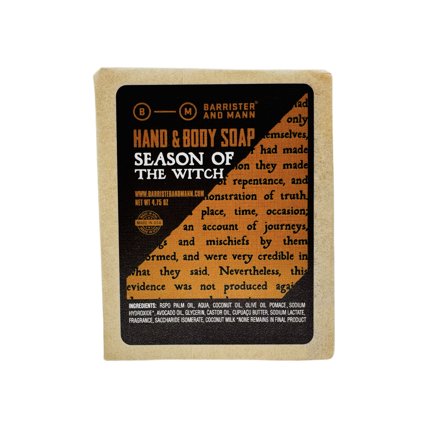 Collection de savon pour les mains et le corps Barrister & Mann
