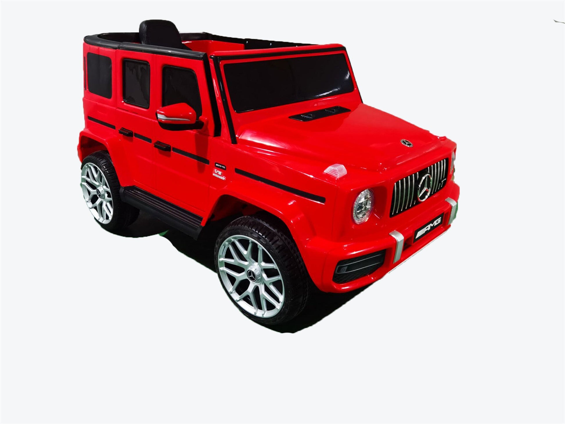 Mercedes Benz G63 Children's Electric Vehicle with Remote Control, 12V Spring Suspension, Safety Lock, and License - Korvel