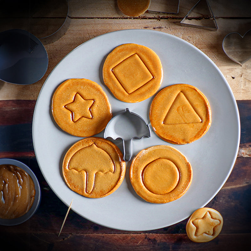 Juego de Cortadores de Galletas de Acero Inoxidable Premium - Kit de 6 Piezas