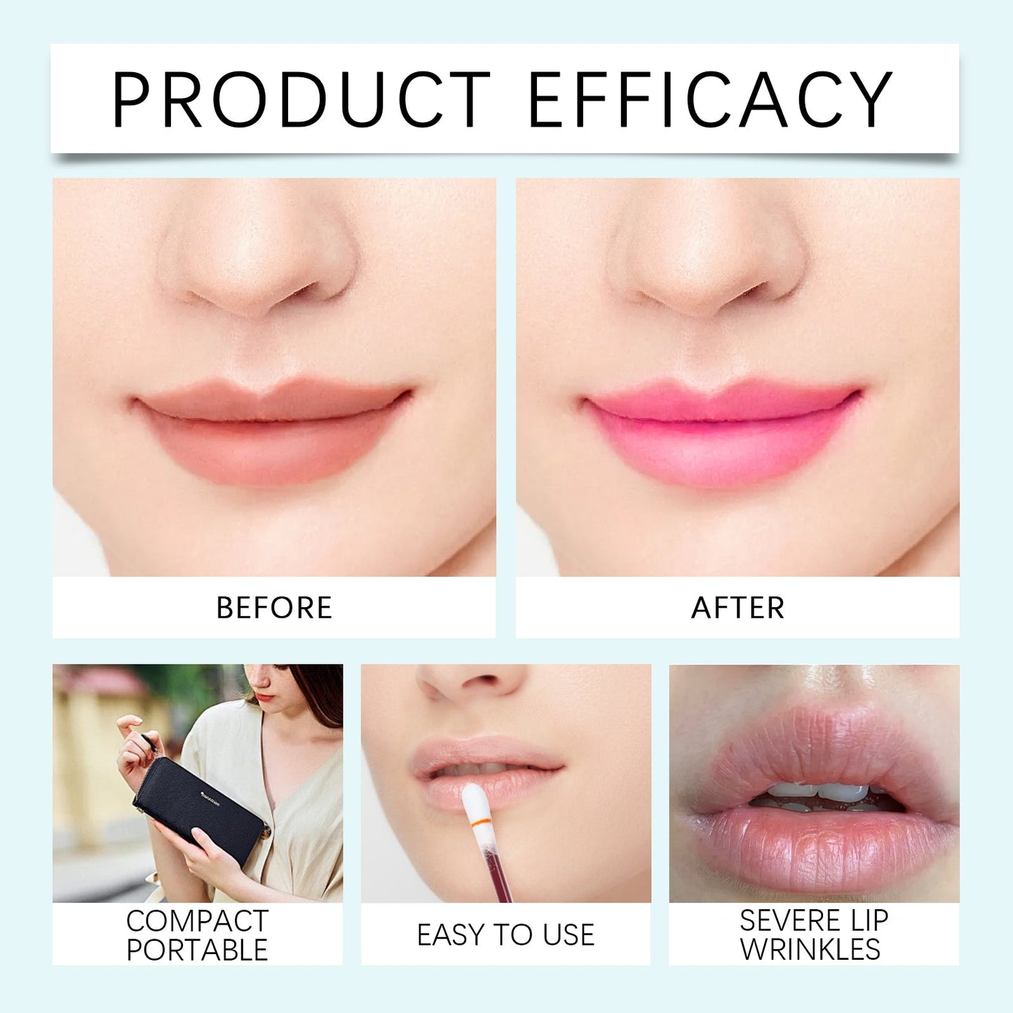Cotton Swab Lip Glaze - Portable Moisturizing Lip Color