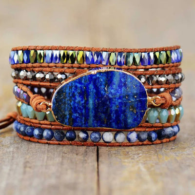Lapis Lazuli Layered Bracelet - Korvel