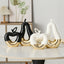 Modern Minimalist Gilded Apple Pear Creative Wine Cabinet Decorative Piece Luxury Home Living Room Entrance Ceramic Craft - Korvel