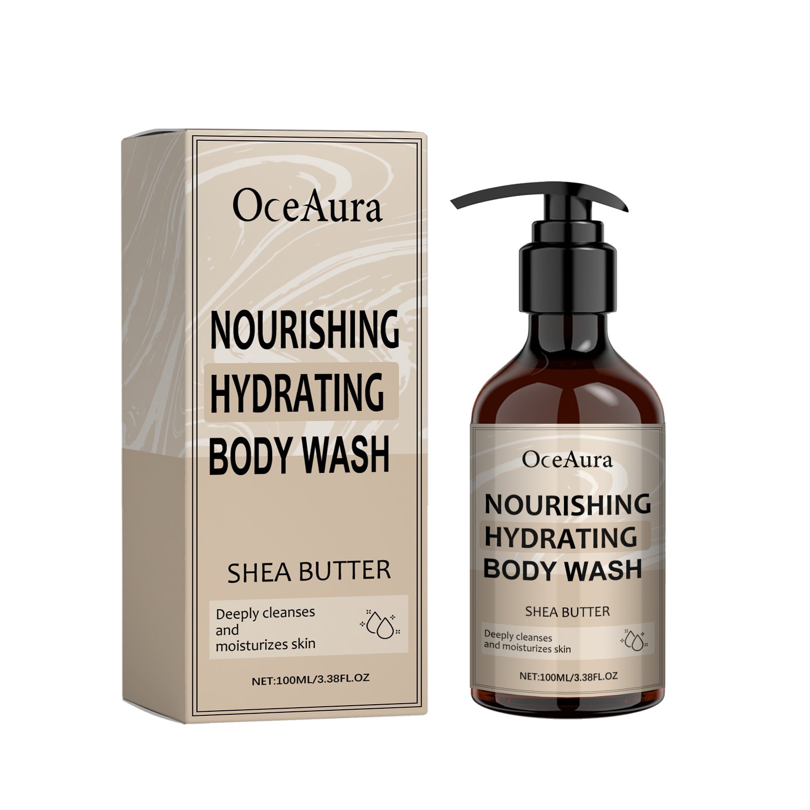 Nourishing Hydrating Body Wash, Body Skin Firming Clean Warm Shine Bright Tender Bath Dew - Korvel