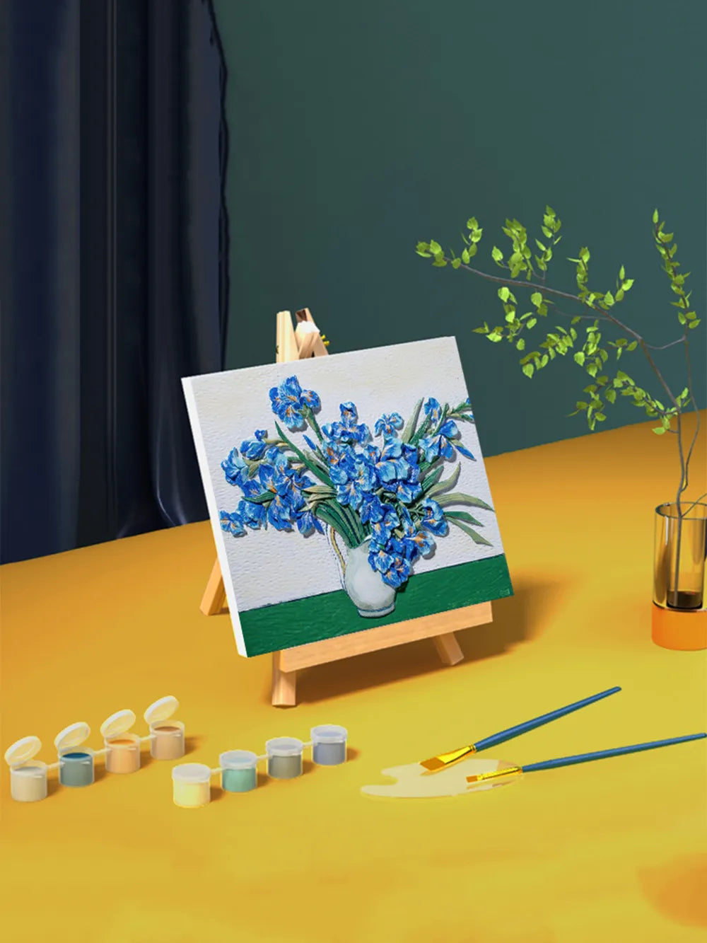 Relief Van Gogh's Irises DIY 3D Oil Painting Kit - Korvel